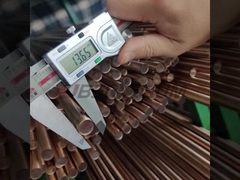 Beryllium Bronze БрБ2 Rods BrB2 Bar menurut GOST 15835 Ukuran 3mm 10mm 20mm 50mm 60mm